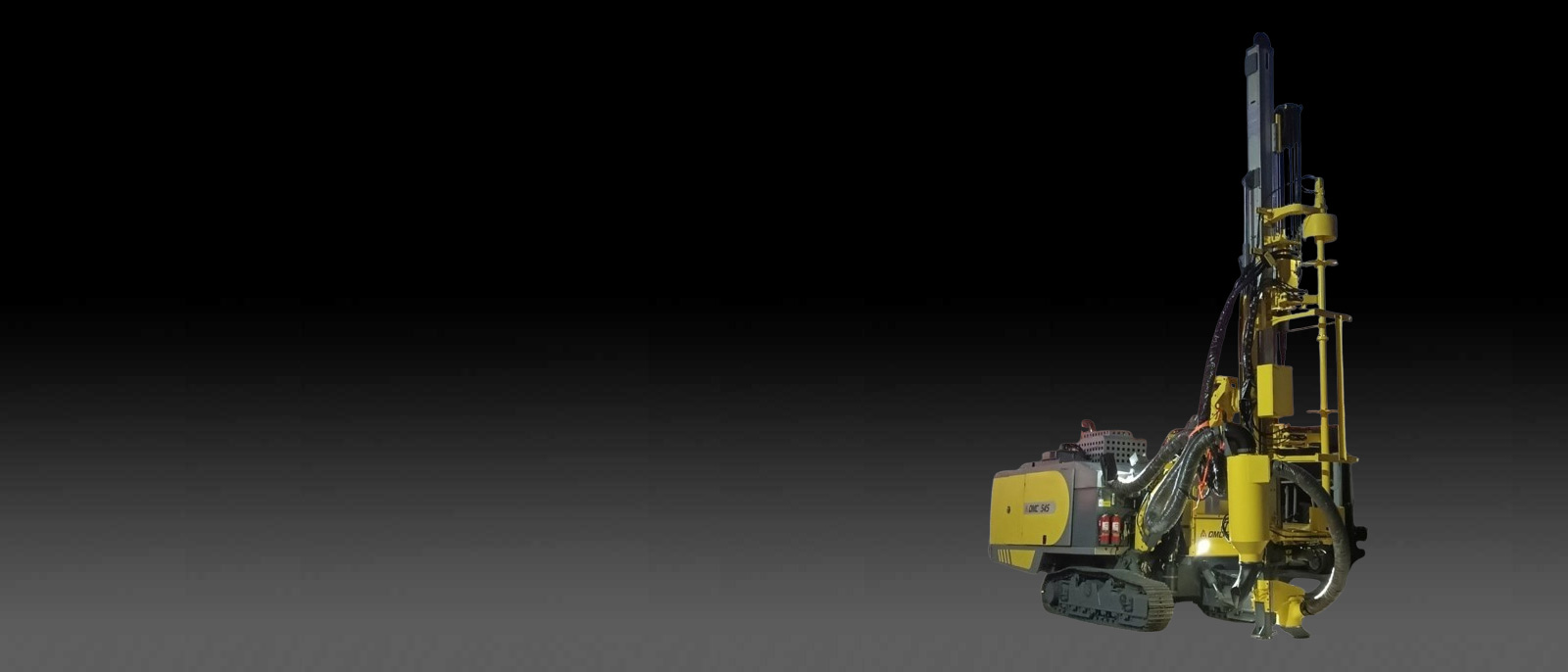 QMC 545 Solar panel foundation & Blast hole drilling rig.